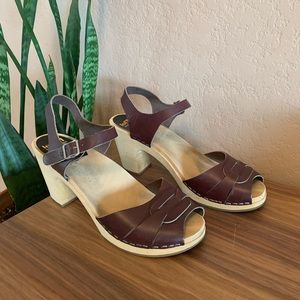 Boho Swedish Hasbeens Clogs, size 40